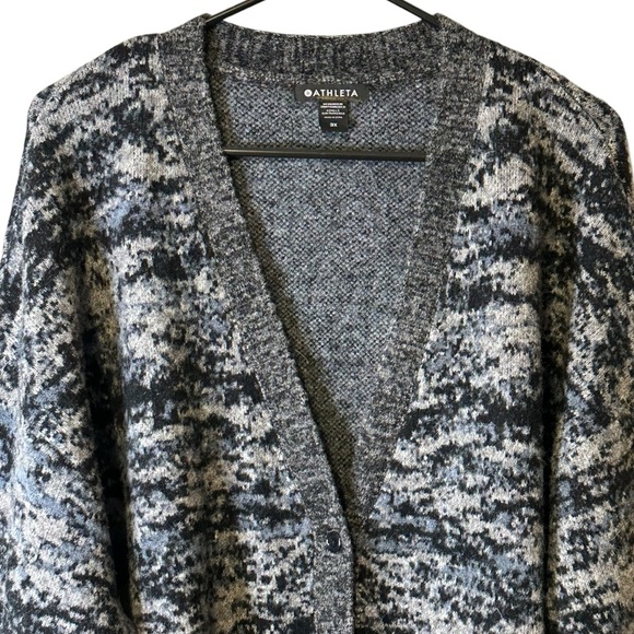 Athleta Westlake Textured Cardigan Extra Fine Merino Wool Soft 3X NWOT 982864 - Picture 3 of 14